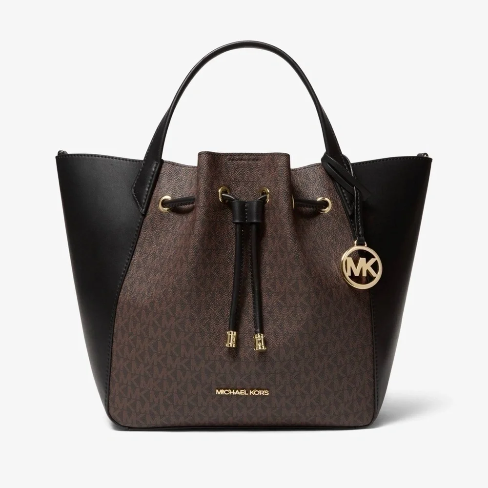 Michael Kors Large Phoebe Signature Bucket Bag NWT